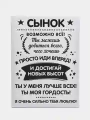 Картина на холсте "Сынок", 30 х 40 см