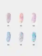 Молочная база с цветной поталью TNL CONFETTI