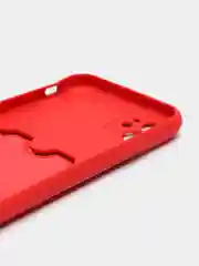 Красный чехол для Apple  iPhone 13 PRO, с защитой камеры и держателем для карт