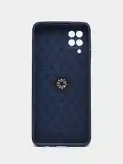 Темно-синий чехол для Samsung M12/ F12 с кольцом