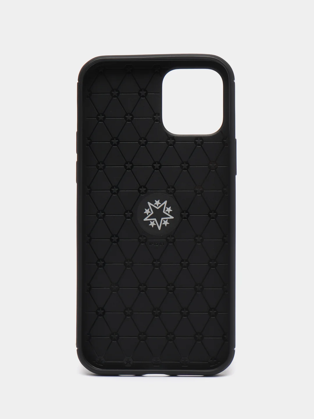 Черный чехол для iPhone 12 с кольцом