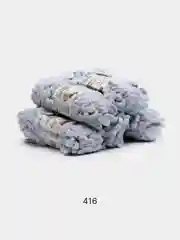 Серый меланж пряжа Alize Puffy, петельки, 5 штук, разные цвета