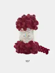 Багровый пряжа Alize Puffy, петельки, 5 штук, разные цвета
