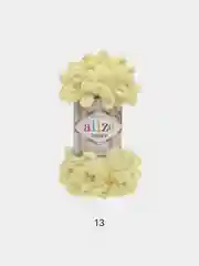 Желтый пряжа Alize Puffy, петельки, 5 штук, разные цвета