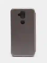 Серый чехол-книжка для Nokia 7.1 Plus, из экокожи, с карманом для карт