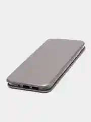 Серый чехол-книжка для Nokia 7.1 Plus, из экокожи, с карманом для карт
