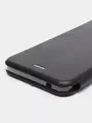 Черный чехол-книжка на Nokia 7 Plus, из экокожи, с карманом для карт