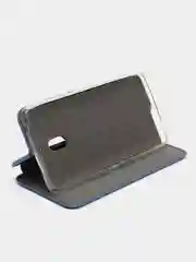Синий чехол-книжка на Nokia 2.1, 3.1, 5.1 из экокожи, с карманом для карт