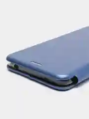 Синий чехол-книжка на Nokia 2.1, 3.1, 5.1 из экокожи, с карманом для карт