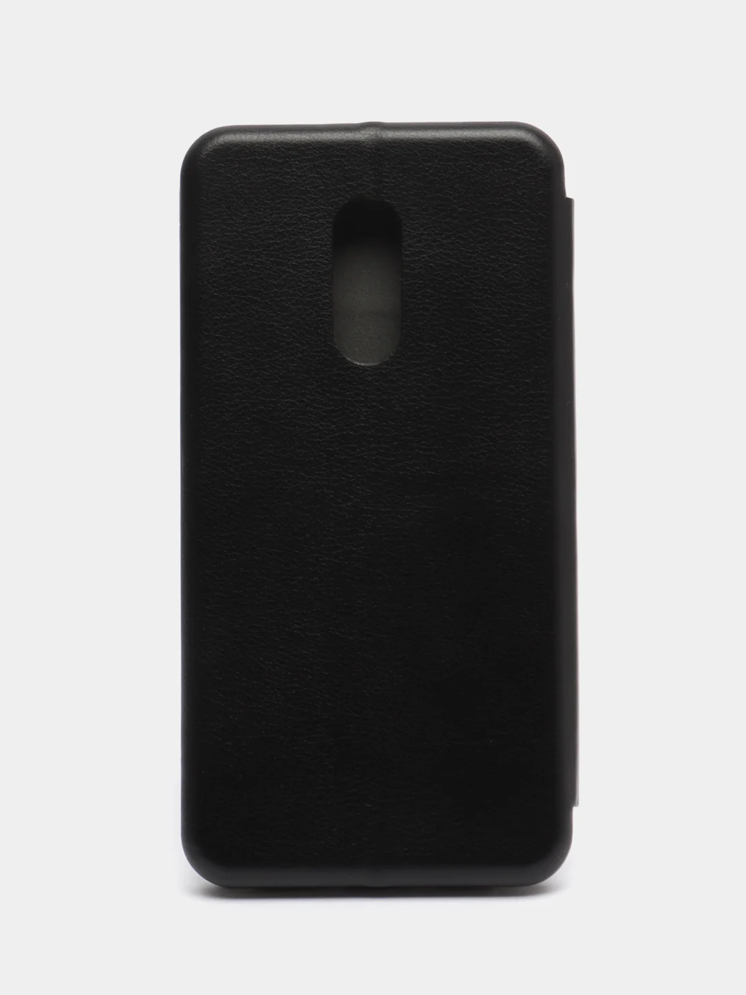 Черный чехол-книжка на Xiaomi Redmi 5 из эко кожи, с карманом для карт