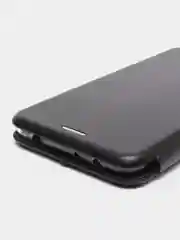 Черный чехол-книжка на Xiaomi Redmi 5 из эко кожи, с карманом для карт