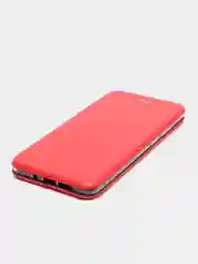 Красный чехол-книжка на Nokia 7 Plus, из экокожи, с карманом для карт