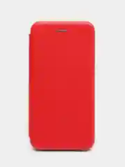 Красный чехол-книжка на Nokia 7 Plus, из экокожи, с карманом для карт