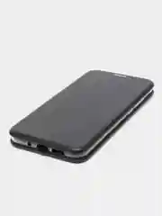 Черный чехол-книжка для Nokia 7.1 Plus, из экокожи, с карманом для карт