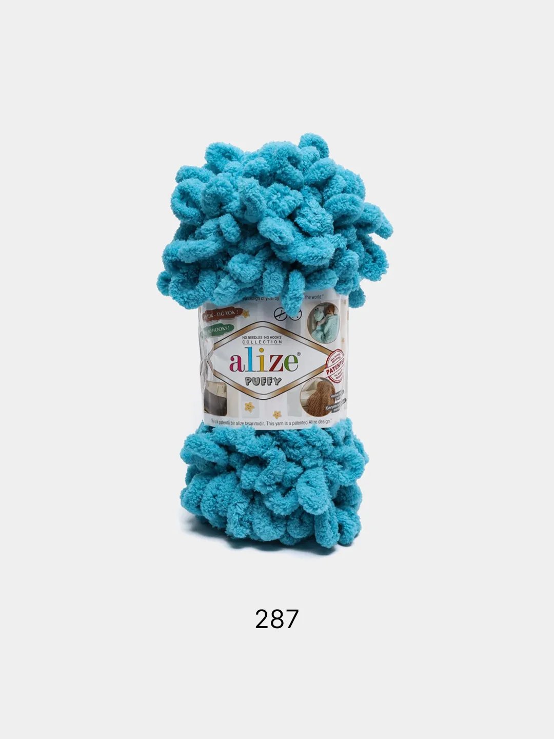 Ледяной пряжа Alize Puffy, петельки, 5 штук, разные цвета