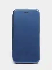 Синий чехол-книжка на Nokia 7 Plus, из экокожи, с карманом для карт