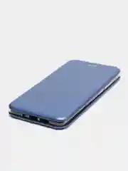 Синий чехол-книжка на Nokia 7 Plus, из экокожи, с карманом для карт