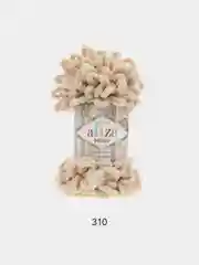 Бежевый пряжа Alize Puffy, петельки, 5 штук, разные цвета