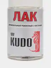 Ремонтный лак для ЛКП автомобилей, Kudo, прозрачный, универсальный, во флаконе с кисточкой