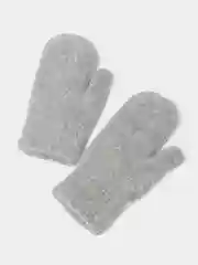 Серый варежки женские