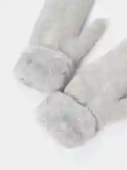 Серый варежки женские зимние двухслойные утолщенные шерстяные с возможностью удлинения, 8 цветов