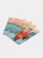 Светло-синий набор пакеты новогодние, полиэтиленовые, 20 х 30 см, по 3, 5 и 10 штук, 5 расцветок