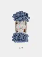 Индиго пряжа Alize Puffy, петельки, 5 штук, разные цвета