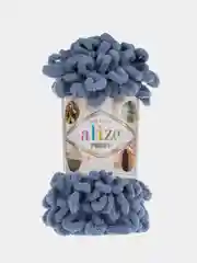 Индиго пряжа Alize Puffy, петельки, 5 штук, разные цвета