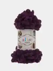 Фуксия пряжа Alize Puffy, петельки, 5 штук, разные цвета