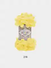 Горчичный пряжа Alize Puffy, петельки, 5 штук, разные цвета