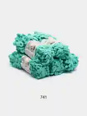 Лесной зеленый пряжа Alize Puffy, петельки, 5 штук, разные цвета