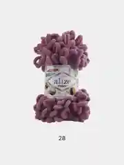 Аметистовый пряжа Alize Puffy, петельки, 5 штук, разные цвета