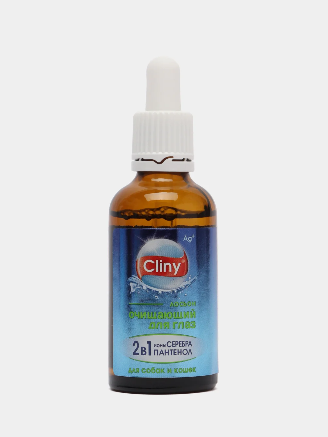 Лосьон очищающий Cliny для глаз, для кошек, собак, животных, 50 мл