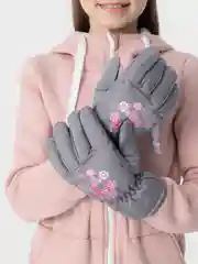 Серебряный горнолыжные детские перчатки