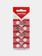 Батарейка часовая SmartBuy AG8 (391, LR55, LR1120, 191, SR1120SW, GP91A) 10 штук