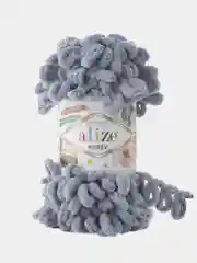 Серый пряжа Alize Puffy, петельки, 5 штук, разные цвета