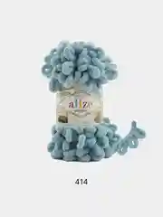 Тёмно-бирюзовый пряжа Alize Puffy, петельки, 5 штук, разные цвета