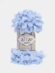 Голубой пряжа Alize Puffy, петельки, 5 штук, разные цвета