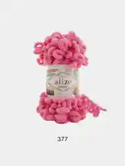 Вишнёвый пряжа Alize Puffy, петельки, 5 штук, разные цвета