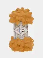 Рыжий пряжа Alize puffy петельки