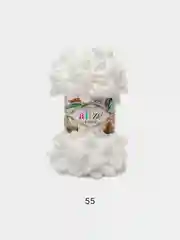 Молочный пряжа Alize puffy петельки