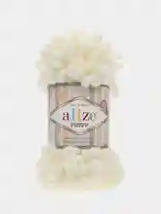Кремовый пряжа Alize puffy петельки
