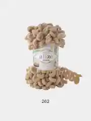 Бежевый пряжа Alize puffy петельки