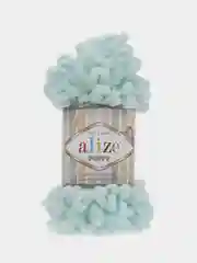 Лайм пряжа Alize puffy петельки