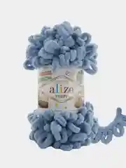 Белый пряжа Alize puffy петельки