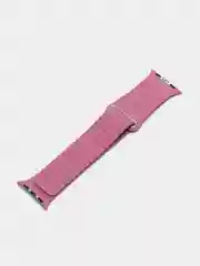 Розовый ремешок кожаный для Apple Watch 38/40mm, 42/44mm.
