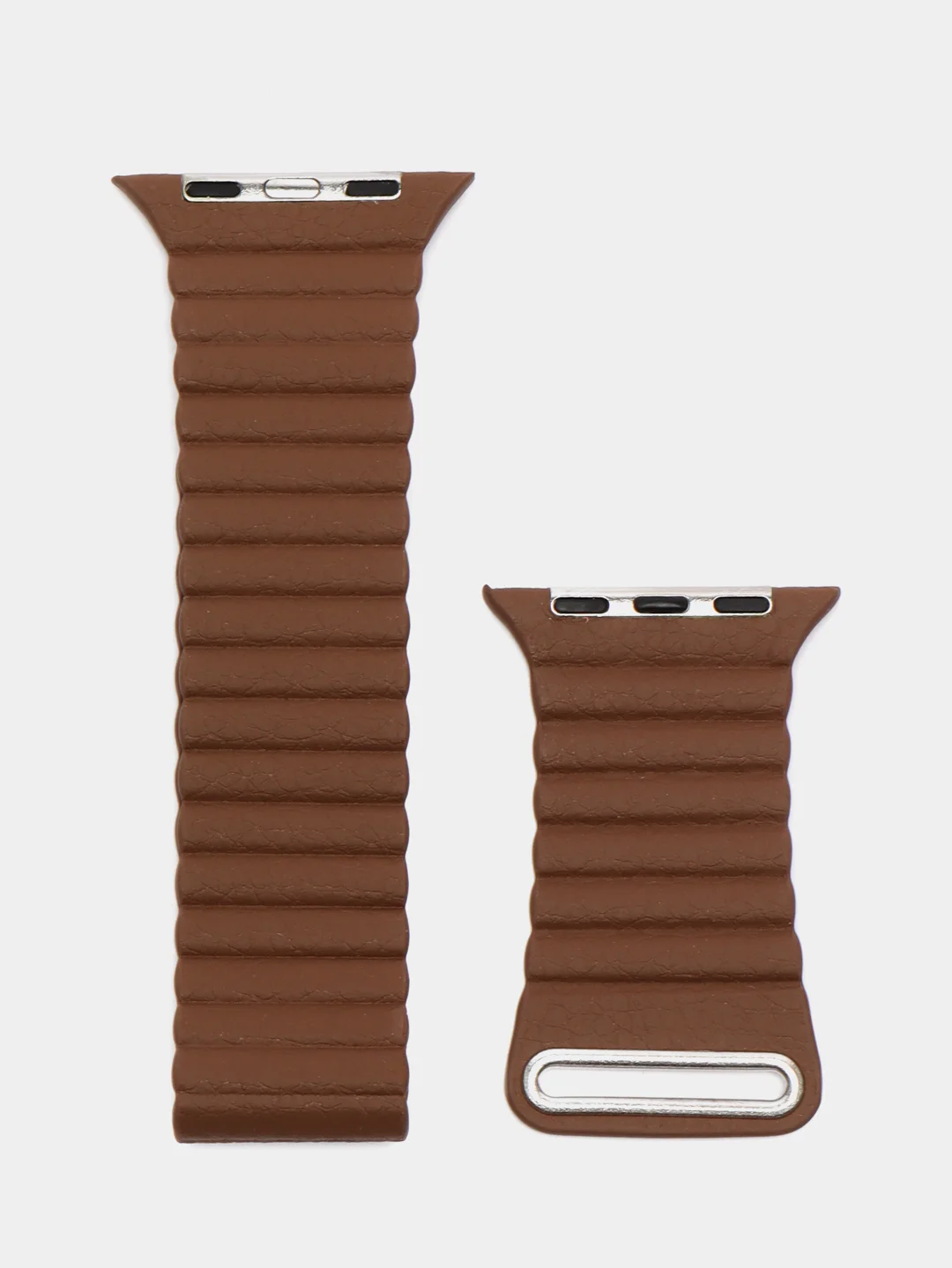 Бежевый меланж ремешок кожаный для Apple Watch 38/40mm, 42/44mm.