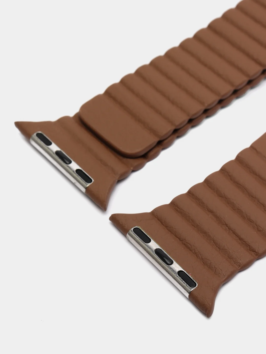 Бежевый меланж ремешок кожаный для Apple Watch 38/40mm, 42/44mm.