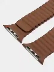 Бежевый меланж ремешок кожаный для Apple Watch 38/40mm, 42/44mm.