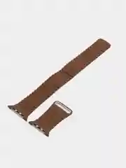 Бежевый меланж ремешок кожаный для Apple Watch 38/40mm, 42/44mm.